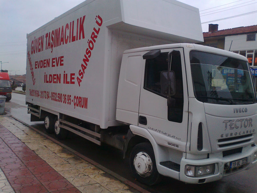 Çorum Asansörlü Taşıma, Çorum evden eve, Çorum Taşımacılık, Güven Evden